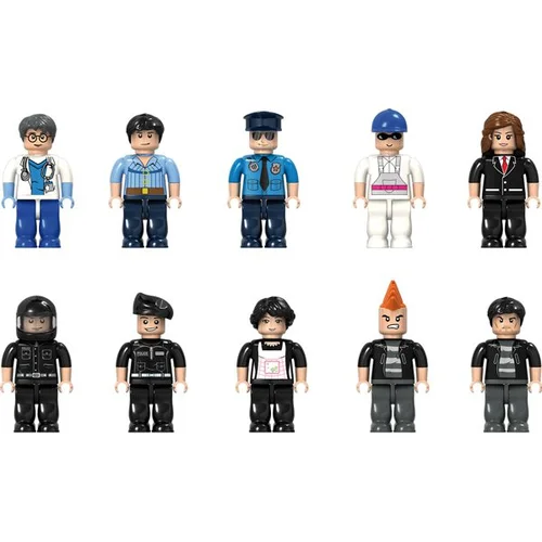 Statybinės plytos Minifigurėlės 20 vnt image 3