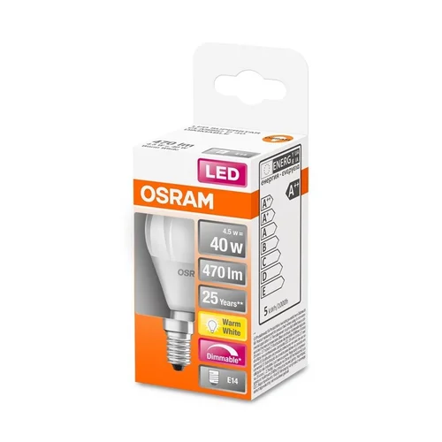 Osram P45 LED lemputė, 4.5W, E14, 470 lm image 2