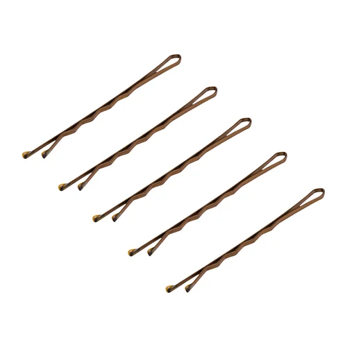 E-57 metaliniai plaukų kirpimo segtukai, 120 vnt., 5,6 cm, auksiniai image 1