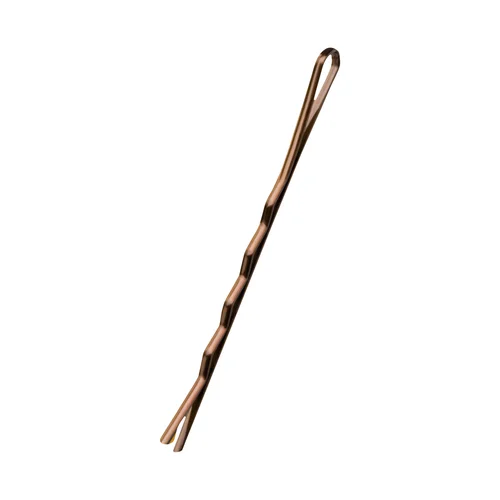 E-57 metaliniai plaukų kirpimo segtukai, 120 vnt., 5,6 cm, auksiniai image 3
