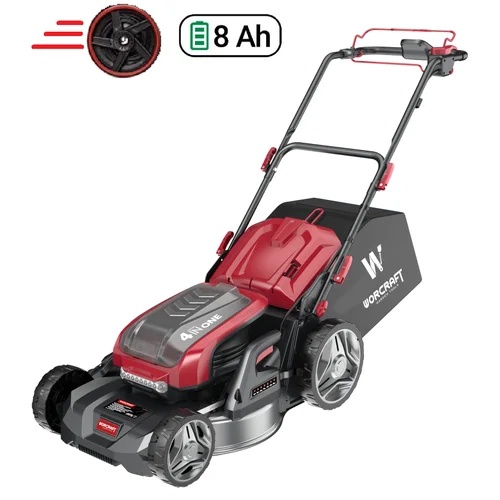 WORCRAFT savaeigė akumuliatorinė vejapjovė, 40 V, 8.0 Ah, 470 mm image 1