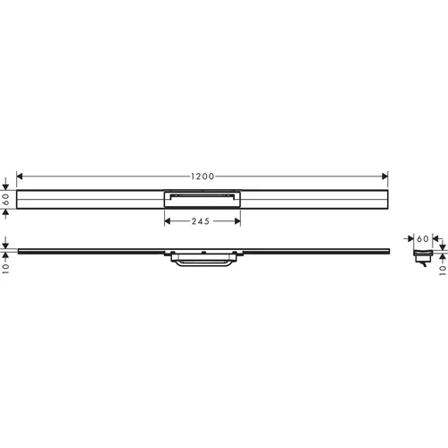 Hansgrohe RainDrain Flex 1200 Dušo latakas image 3