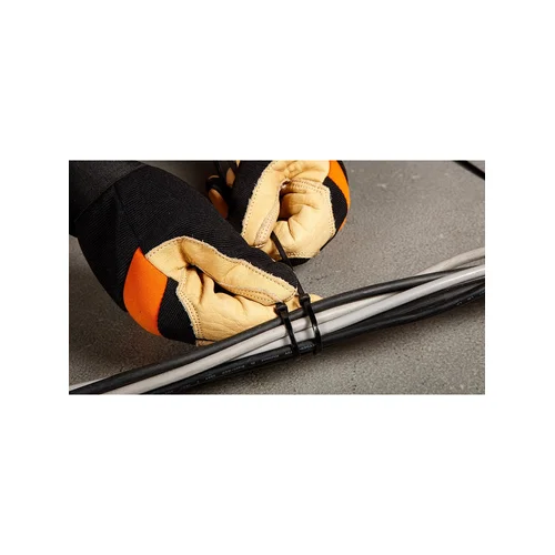 TOPEX Užveržimo dirželiai 3,6×300 mm, 100 vnt., Juodi image 3
