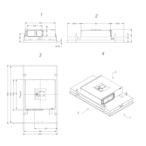 NOVY Pureline Compact 6811, 90 cm, Balta image 3