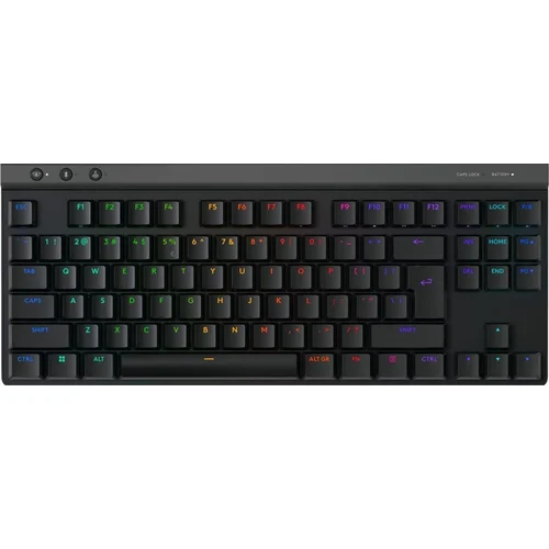 Logitech G515 TKL Lightspeed belaidė klaviatūra Juoda image 3