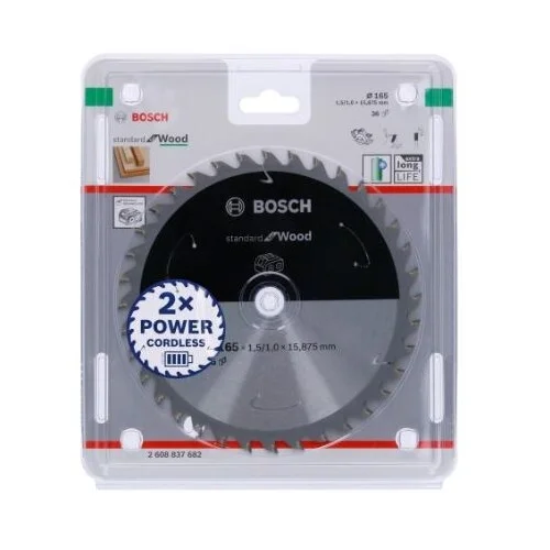 Bosch Standard for Wood Pjovimo diskas 165x20x1.5/1.0x48T image 2