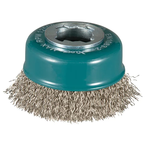 Makita D-73346 Vielinė šlifavimo taurė, banguota viela, Ø75 mm, X-LOCK image 1