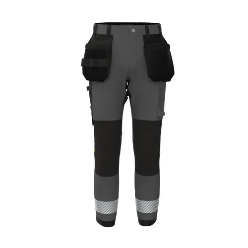 BoSafety TR-TENSIONPLUS-0602 darbo kelnės 48 Pilka/Juoda image 1