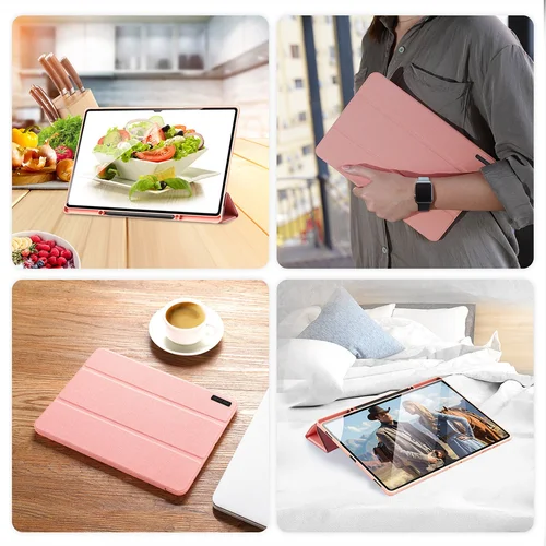 Dux Ducis Domo Dėklas Samsung X920 Tab S10 Ultra rožinis image 3