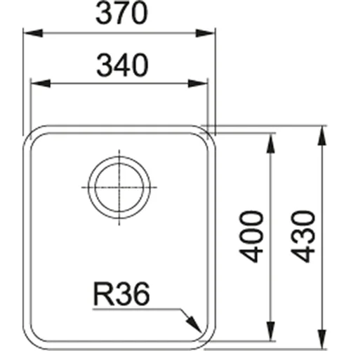 FRANKE Aton ANX 110-34, 122.0336.885 įmontuojama plautuvė image 2