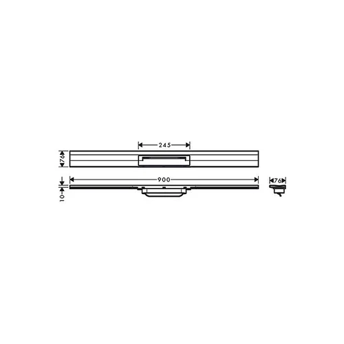 Hansgrohe RainDrain Flex 900mm Dušo latakas cutab.wall.c.BBC image 3