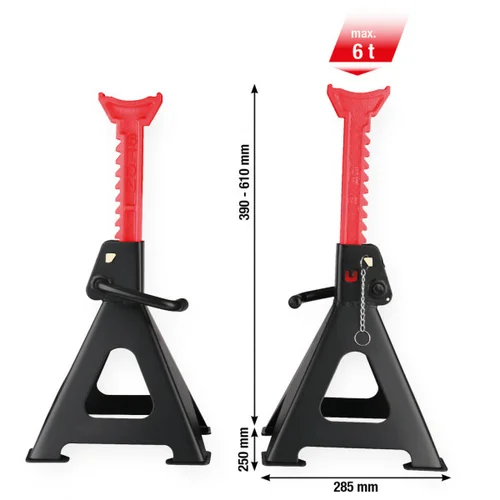 KS Tools Plieninis stovas su greito reguliavimo įtaisu 6000 KG, 2 vnt. image 1