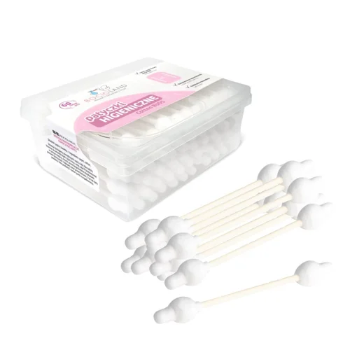 Bocioland krapštukai ausims vaikiški saugus medvilniniai BL159, 60 vnt image 3