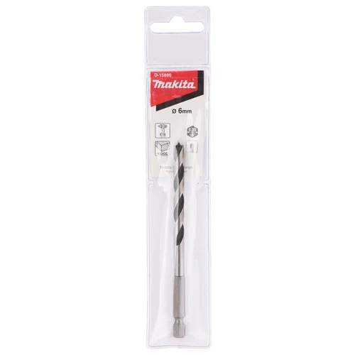 Makita D-15899 grąžtas medžiui, 6 mm, 1/4" image 2