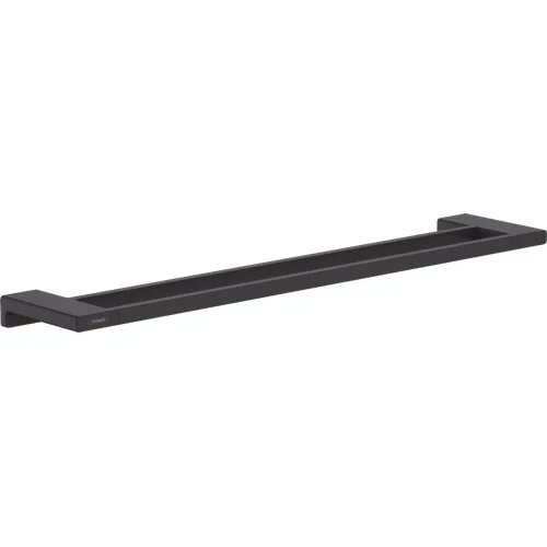Hansgrohe AddStoris 41743670 Dvigubas vonios rankšluosčių laikiklis, Juodas matinis image 1