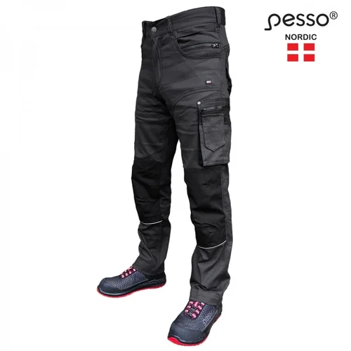 PESSO KDSTRETCHP stretch darbo kelnės, Pilkos, 60 image 1