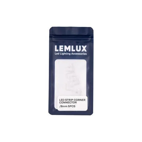 JUNGTIS KAMPINĖ LEMLUX LED JUOSTOS 8MM 5VNT image 2