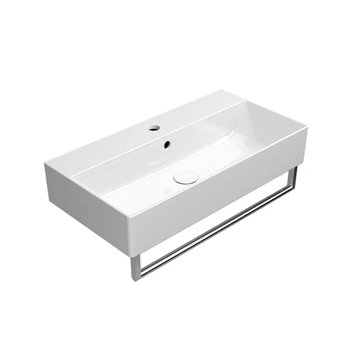 GSI KUBE X 70x37 Extraglaze® Pakabinamas praustuvas – Be rankšluosčio laikiklio image 3