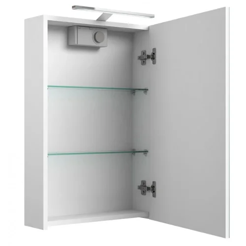 Veidrodinė spintelė su apšvietimu Kame SCANDIC LED, IP44, Juodas ąžuolas, 50 cm image 2
