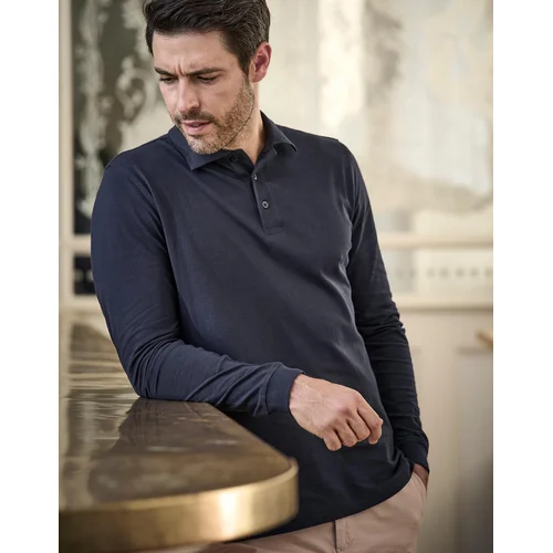 Tee Jays 1406 polo marškinėliai vyriški ilgomis rankovėmis – S, Balta image 2