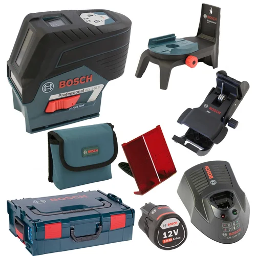 Bosch GCL 2-50 C kombinuotasis lazeris RM2 +1×2,0 Ah baterija image 1
