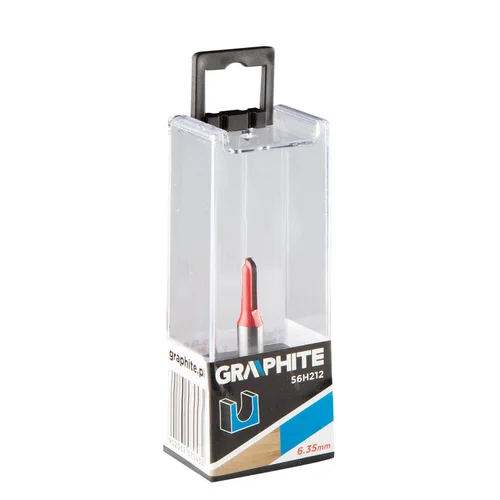 GRAPHITE Frezavimo antgalis HM, U formos, 6,35×15,5, kotas 8 mm image 2