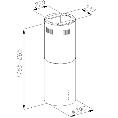 GUZZANTI ORW Juoda erdvinis gartraukis 40 cm image 2
