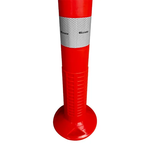 Lankstus įspėjamasis signalinis kelio stulpelis Eurostal 755mm raudonas image 2