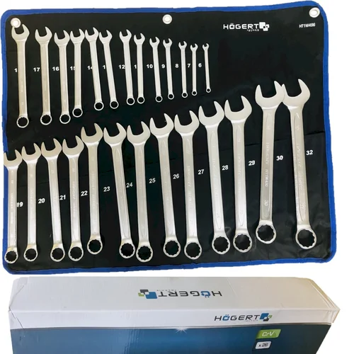 Hogert technik Kombinuotų raktų komplektas 6-32mm / 26dalių image 2