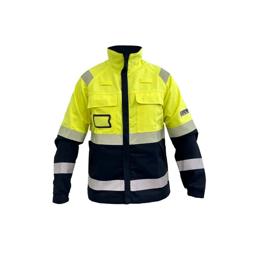 BoSafety AS-MULTISAFE-JK-C2-0405 Antistatinis švarkas 52 Hi-Vis Geltona/Mėlyna image 1