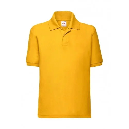 Fruit of the Loom 63-417-0 vaikiški polo marškinėliai 140 (9-11), Bottle Green image 3