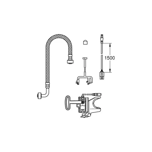 Grohe Sensia Arena Komplektas automatiniam WC nuleidimui 46944001 image 2