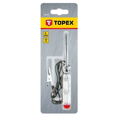 TOPEX automobilinis įtampos testeris 6-24V su adata image 2
