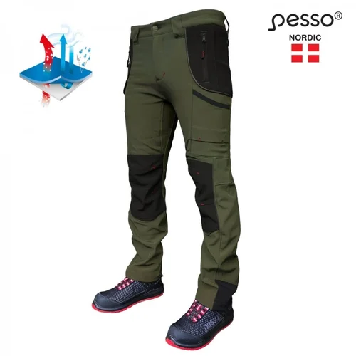Pašiltintos softshell Pesso kelnės Nebraska (chaki) - 56 image 1