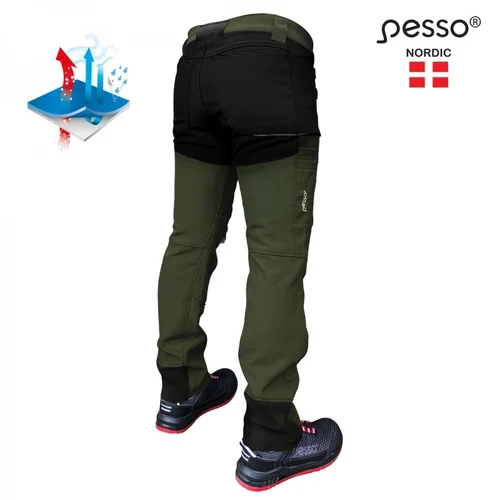 Pašiltintos softshell Pesso kelnės Nebraska (chaki) - 56 image 2