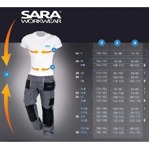 Sara Workwear King kombinezonas, M dydis image 2
