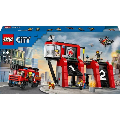 LEGO City Gaisrinė su ugniagesių sunkvežimiu 60414 image 1