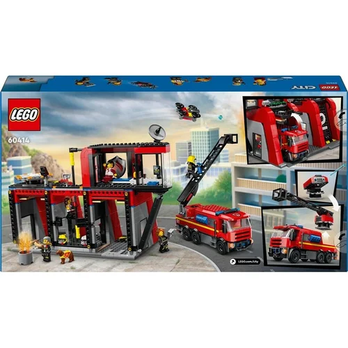 LEGO City Gaisrinė su ugniagesių sunkvežimiu 60414 image 2