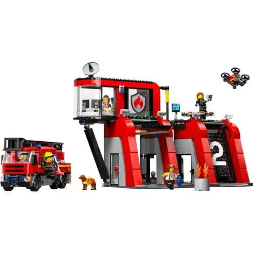 LEGO City Gaisrinė su ugniagesių sunkvežimiu 60414 image 3