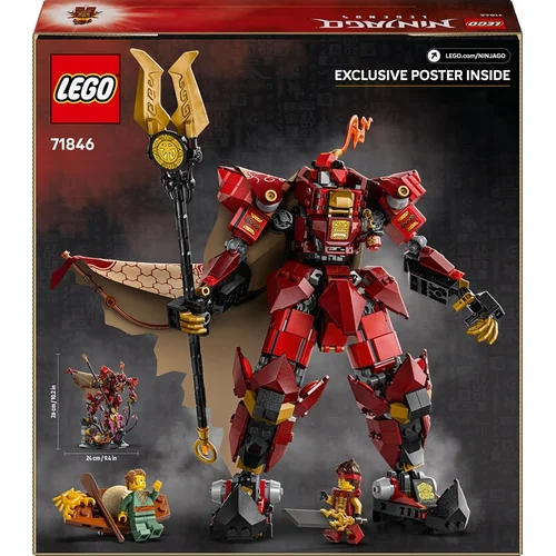 LEGO Ninjago The Fire Knight Mech 71846, 996 vnt image 2