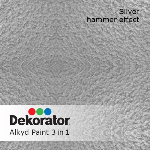 Dekorator Gruntas-emalė 3in1, 0,5 l Sidabrinė image 2