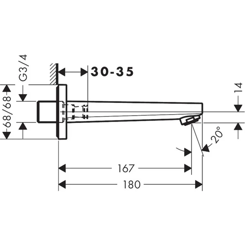 Hansgrohe Metropol 32542000 vonios snapas image 3