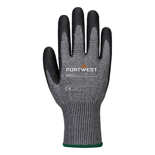 PORTWEST AB664 pirštinės nuo įpjovimo, S, Grey/Black image 2