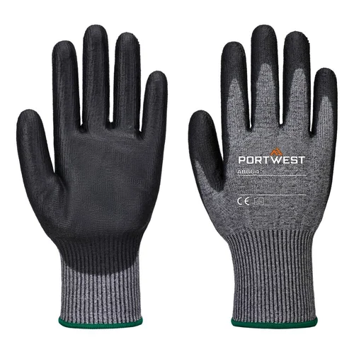 PORTWEST AB664 pirštinės nuo įpjovimo, S, Grey/Black image 3