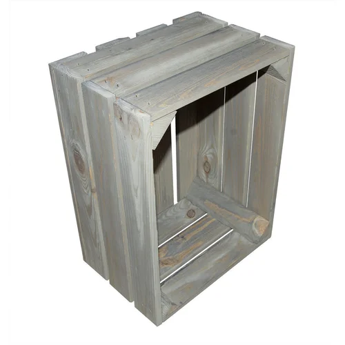 Medinė dėžė 40 x 30 x 21 cm, pilka image 3