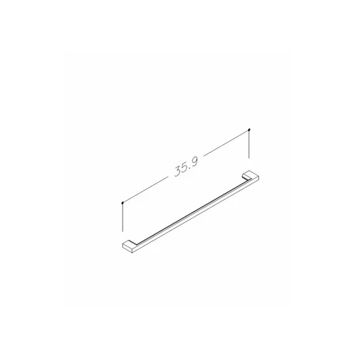 Kame H6/359/CH baldinė rankenėlė, 35,9 cm image 3