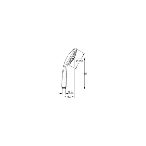 GROHE dušo galvutė Euphoria 110 9.5L image 2