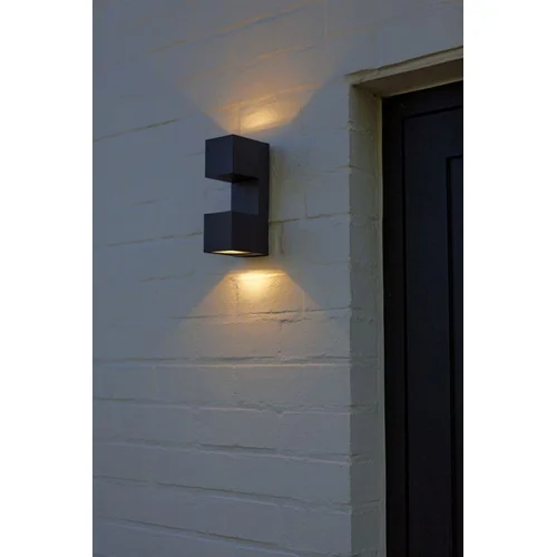 Lutec Sieninis Fari LED 10W 1200LM 3000K IP54 Tamsiai pilka image 3