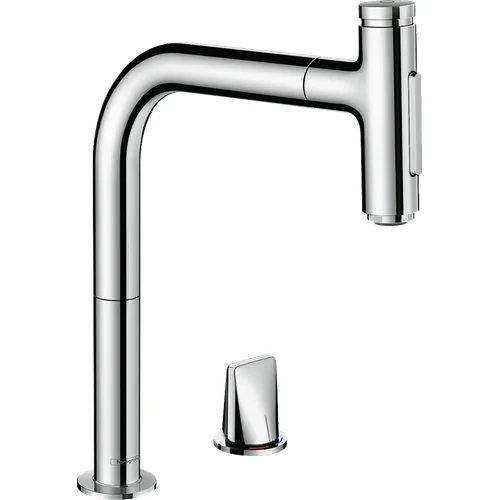 Hansgrohe Metris Select M71 73818000 Virtuvinis maišytuvas su ištraukiama žarna image 1