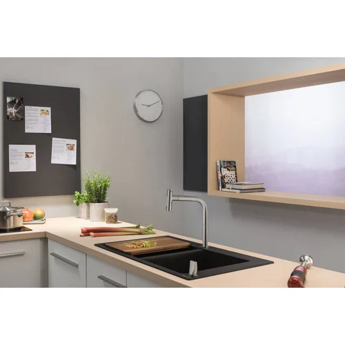 Hansgrohe Metris Select M71 73818000 Virtuvinis maišytuvas su ištraukiama žarna image 2